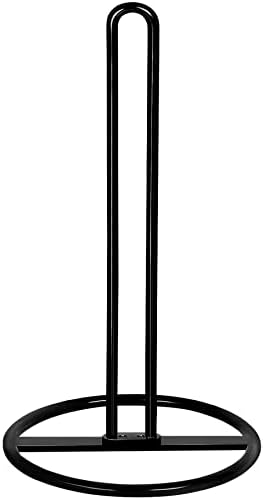 Paper Towel Holder Countertop, OBODING, Kitchen Paper Towel Stand Holder for Kitchen Organization and Storage, Paper Towel Holders for Standard and Large Size Rolls (Black) - Homesidy.com