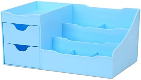 Uncluttered Designs Large Black Vanity Organizer - Countertop Mens Organizer With Drawers for Cologne, Deodorant, Beard, Shaving Lotion, Perfume & Skincare - Perfect for Bathroom & Bedroom Storage - Homesidy.com