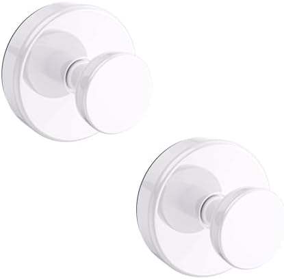 Bntuk Suction Cup Hooks for Shower, Removable Towel Hooks for Bathroom Window Glass Door Wall, Bath Robe Looafh Wreath Hook for Hanging - 2 Pack, Black - Homesidy.com