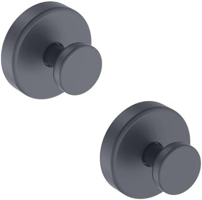 Bntuk Suction Cup Hooks for Shower, Removable Towel Hooks for Bathroom Window Glass Door Wall, Bath Robe Looafh Wreath Hook for Hanging - 2 Pack, Black - Homesidy.com