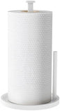 Paper Towel Holder Countertop, Standing Paper Roll Holder with Anti Slip Weighted Base, Stainless Steel Freestanding Paper Towel Holder for Kitchen, Black - Homesidy.com