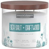 Candle - lite Essential Elements Scented Candles, Eucalyptus &amp; Mint Leaf, 14.75 oz Jar, Proudly Poured in The USA, Aromatherapy, 3 - Wick with 45 Hours Burn Time, Perfect for Creating a Relaxing Ambiance - Homesidy.com