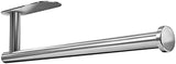 DEKAVA Paper Towel Holder Under Cabinet Wall Mount for Kitchen Towel, Self - Adhesive Bar, Rack, SUS304 Stainless Steel 13 inch (BlackA, 1) - Homesidy.com