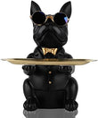 French Bulldog Gifts Statue Tray Organizer for Keys, Candy, Jewelry, Earrings, Entrance Piggy Bank - Modern Decor Resin French Bulldog Decor Entryway Table, Coffee Table, Office Desk, Home Decor - Homesidy.com