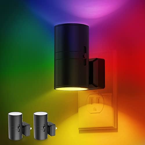 L LOHAS LED Night Light Plug in, Modern Night Lights Plug into Wall, Dusk to Dawn Sensor, Soft White 3000K, 0 - 100LM Adjustable Brightness, Dimmable Night Lights for Hallway Bedroom Stairway, 2 Pack - Homesidy.com