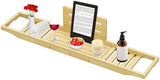 Bathtub Tray Caddy - Bath Tray - Bath Tub Tray Caddy - Bamboo Bath Table Tray for Tub - Expandable Size, Fits Most Tubs - Homesidy.com