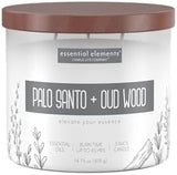 Candle - lite Essential Elements Scented Candles, Eucalyptus &amp; Mint Leaf, 14.75 oz Jar, Proudly Poured in The USA, Aromatherapy, 3 - Wick with 45 Hours Burn Time, Perfect for Creating a Relaxing Ambiance - Homesidy.com