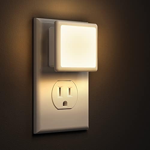 L LOHAS LED Night Lights Plug into Wall 2 - Pack, 0.3W Plug in Night Light, Dusk to Dawn, 3000K Soft White, Bright Nightlight Auto - On/Off, for Adults Kids Room Bedroom Bathroom Hallway Kitchen, Non - Dim - Homesidy.com