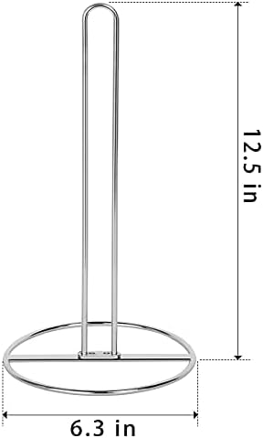 Paper Towel Holder Countertop, OBODING, Kitchen Paper Towel Stand Holder for Kitchen Organization and Storage, Paper Towel Holders for Standard and Large Size Rolls (Black) - Homesidy.com