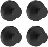 Bntuk Suction Cup Hooks for Shower, Removable Towel Hooks for Bathroom Window Glass Door Wall, Bath Robe Looafh Wreath Hook for Hanging - 2 Pack, Black - Homesidy.com