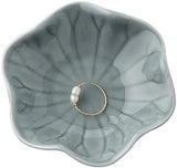 Mecaikru Ceramic Trinket Dish, Ring Tray, Decorative Jewelry Dish for Earrings Necklaces Watch Keys, for Women, White Green - Homesidy.com