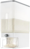 Lifewit Rice Dispenser 25 Lbs(11.3kg), Rice Storage Container Sealed Moisture Proof with Measuring Cup for Kitchen Pantry Household, BPA - Free, 1 Pack - Homesidy.com