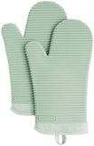 KITCHENAID Ribbed Soft Silicone Oven Mitt 2 - Pack Set, 7.5&34;x13&34;, Milkshake - Homesidy.com