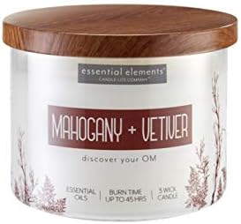 Candle - lite Essential Elements Scented Candles, Eucalyptus &amp; Mint Leaf, 14.75 oz Jar, Proudly Poured in The USA, Aromatherapy, 3 - Wick with 45 Hours Burn Time, Perfect for Creating a Relaxing Ambiance - Homesidy.com