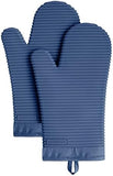 KITCHENAID Ribbed Soft Silicone Oven Mitt 2 - Pack Set, 7.5&34;x13&34;, Milkshake - Homesidy.com