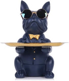 French Bulldog Gifts Statue Tray Organizer for Keys, Candy, Jewelry, Earrings, Entrance Piggy Bank - Modern Decor Resin French Bulldog Decor Entryway Table, Coffee Table, Office Desk, Home Decor - Homesidy.com