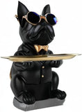 French Bulldog Gifts Statue Tray Organizer for Keys, Candy, Jewelry, Earrings, Entrance Piggy Bank - Modern Decor Resin French Bulldog Decor Entryway Table, Coffee Table, Office Desk, Home Decor - Homesidy.com