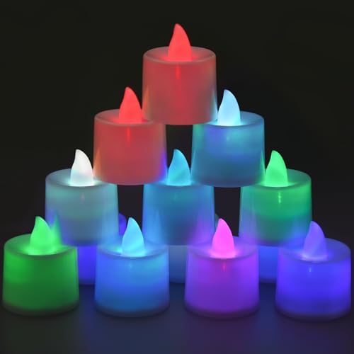 KOABY 25/50/100 Pack Flameless Votive Candles, Last 8H , Warm Yellow Light, No Timer or Flickering - Homesidy.com