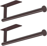 ASTOFLI Paper Towel Holder Under Cabinet No Drilling, Self Adhesive Paper Towel Holder Wall Mount for Kitchen Rack, Under Counter Napin Holder No Drill, 304 Stainless Steel Matte Black - Homesidy.com