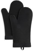 KITCHENAID Ribbed Soft Silicone Oven Mitt 2 - Pack Set, 7.5&34;x13&34;, Milkshake - Homesidy.com