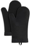 KITCHENAID Ribbed Soft Silicone Oven Mitt 2 - Pack Set, 7.5&34;x13&34;, Milkshake - Homesidy.com