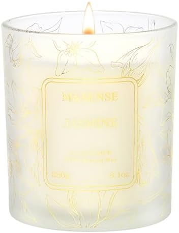 M&amp;SENSE Vanilla Scented Candles, Vegan Soy Candles, Creamy Naturally Scented, 8.1oz 42 - Hour Slow Burning Time, Toxic Free Winter Relaxing Sleep Thanksgiving Christmas Fancy Gift for Home Decor - Homesidy.com