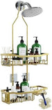 Joqixon Upgraded Extended Length Shower Organizer with Hooks, Rustproof Shampoo Soap Holder, Large Hanging Bathroom Caddy - Homesidy.com