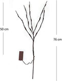 DK177 2 Pack Led Branch Light Battery Operated Lighted Branch Vase Filler Willow Tree Artificial Little Twig Power Brown 30 Inch 20 LED for Home Romantic Decoration, Warm White - Homesidy.com