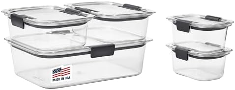 Rubbermaid Brilliance BPA - Free Airtight Food Storage Containers, 24 - Piece Set, Easy for Meal Prep, Lunch &amp; Leftovers - Homesidy.com