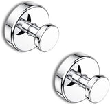 Bntuk Suction Cup Hooks for Shower, Removable Towel Hooks for Bathroom Window Glass Door Wall, Bath Robe Looafh Wreath Hook for Hanging - 2 Pack, Black - Homesidy.com