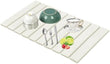 Stone Drying Mat for Kitchen Counter, Collapsible Dish Drying Mat, Fast Drying Diatomaceous Earth Dish Drying Mats, Water Absorbent Diatomite Kitchen Mat (white, medium) - Homesidy.com
