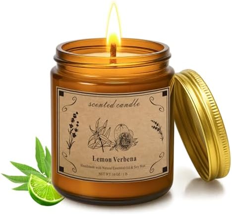Candles for Home Scented, 16oz Large Soy Wax Lavender Scented Candle, 100 Hour Burn Time, Aromatherapy Candle, Ideal for Christmas, Anniversary, Birthday Gift - Homesidy.com