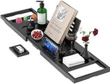 Premium Bathtub Tray Caddy, Expandable Bath Tray, Unique House Warming Gifts, New Home, Anniversary and Wedding Gifts for Couple, Bridal Shower Gift for Women - Homesidy.com