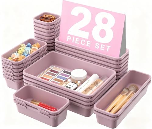 A - LuGei 【Military Grade Drawer Organizer, 【𝟱𝗦𝗶𝘇𝗲】 Makeup organizer, 【Holds 177 Items】 Bathroom Organizers and Storage, Organization and Storage, Desk Drawer Organizer for Bathroom Vanity - Homesidy.com
