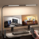 Airlonv LED Desk Lamp for Office Home, Eye - Caring Desk Light with Stepless Dimming Adjustable Flexible Gooseneck, 10W USB Adapter Desk Lamp with Clamp for Reading, Study, Workbench (Black) - Homesidy.com