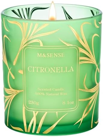 M&amp;SENSE Vanilla Scented Candles, Vegan Soy Candles, Creamy Naturally Scented, 8.1oz 42 - Hour Slow Burning Time, Toxic Free Winter Relaxing Sleep Thanksgiving Christmas Fancy Gift for Home Decor - Homesidy.com