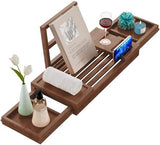 Premium Bathtub Tray Caddy, Expandable Bath Tray, Unique House Warming Gifts, New Home, Anniversary and Wedding Gifts for Couple, Bridal Shower Gift for Women - Homesidy.com
