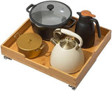 HOLDN’ STORAGE Bamboo Wooden Pull out Cabinet Organizer. 17&34; W x 21&34; D - Requires At Least a 18.25&34; W x 21&34; D.Cabinet Opening. W/Lifetime Limited Warranty. Bamboo Tray and Heavy gauge metal rails. - Homesidy.com