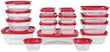 Rubbermaid 16 - Piece BPA - Free Plastic Food Storage Set, Red Vented Lids - Microwave, Dishwasher Safe: Perfect for Meal Prep, Leftovers, and Kitchen Organization - Homesidy.com