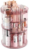Rotating Makeup Organizer, DIY 8 Adjustable Layers Spinning Skincare Organizer, Cosmetic Display Case with Brush Holder Perfume Tray, Multi - Function Storage Carousel for Vanity Bathroom Countertop - Homesidy.com