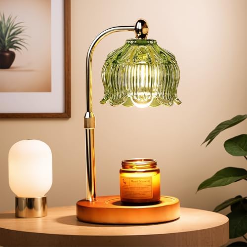 GEEZO Fragrance Candle Warmer Lamp，Electric Candle Warmer with Timer &amp; Dimmer，Mom Christmas Birthday Gifts for Women, House Warming Gifts New Home Bedroom Decor - Homesidy.com