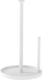 Paper Towel Holder Countertop, Standing Paper Roll Holder with Anti Slip Weighted Base, Stainless Steel Freestanding Paper Towel Holder for Kitchen, Black - Homesidy.com