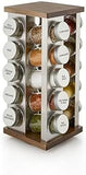Kamenstein 20 Jar Revolving Countertop Spice Rack with Spices Included, FREE Spice Refills for 5 Years, Polished Stainless Steel with Black Caps, 30020 - Homesidy.com