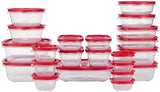 Rubbermaid 16 - Piece BPA - Free Plastic Food Storage Set, Red Vented Lids - Microwave, Dishwasher Safe: Perfect for Meal Prep, Leftovers, and Kitchen Organization - Homesidy.com