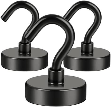 DIYMAG Garage Storage Hooks 6 Pack, 30lbs 2025 Cruise Cabin Ship Essentials N52 Magnetic Hook Heavy Duty Strong Wall Mount Magnets Fridge for Classroom Wall Mount Kitchen Grills Silver - Homesidy.com