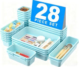 A - LuGei 【Military Grade Drawer Organizer, 【𝟱𝗦𝗶𝘇𝗲】 Makeup organizer, 【Holds 177 Items】 Bathroom Organizers and Storage, Organization and Storage, Desk Drawer Organizer for Bathroom Vanity - Homesidy.com