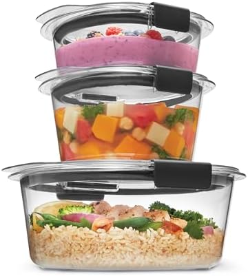 Rubbermaid Brilliance BPA - Free Airtight Food Storage Containers, 24 - Piece Set, Easy for Meal Prep, Lunch &amp; Leftovers - Homesidy.com