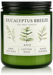 Eucalyptus &amp; Mint Candles for Home Scented, 20 Hours Burn Soy Candle Gift for Women Stress Relief, Meditation, Yoga, Relaxing, Natural Soy Wax for Men and Women, 4oz - Homesidy.com