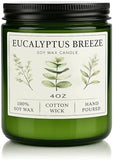 Eucalyptus &amp; Mint Candles for Home Scented, 20 Hours Burn Soy Candle Gift for Women Stress Relief, Meditation, Yoga, Relaxing, Natural Soy Wax for Men and Women, 4oz - Homesidy.com