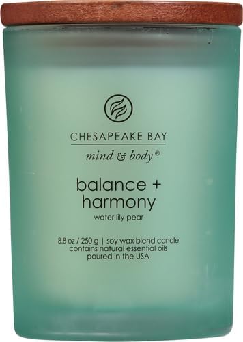 Chesapeake Bay Candle Mind &amp; Body 3 - Wick Coffee Table Jar Candle, Nourish Renew (Coconut &amp; Sandalwood) - Homesidy.com